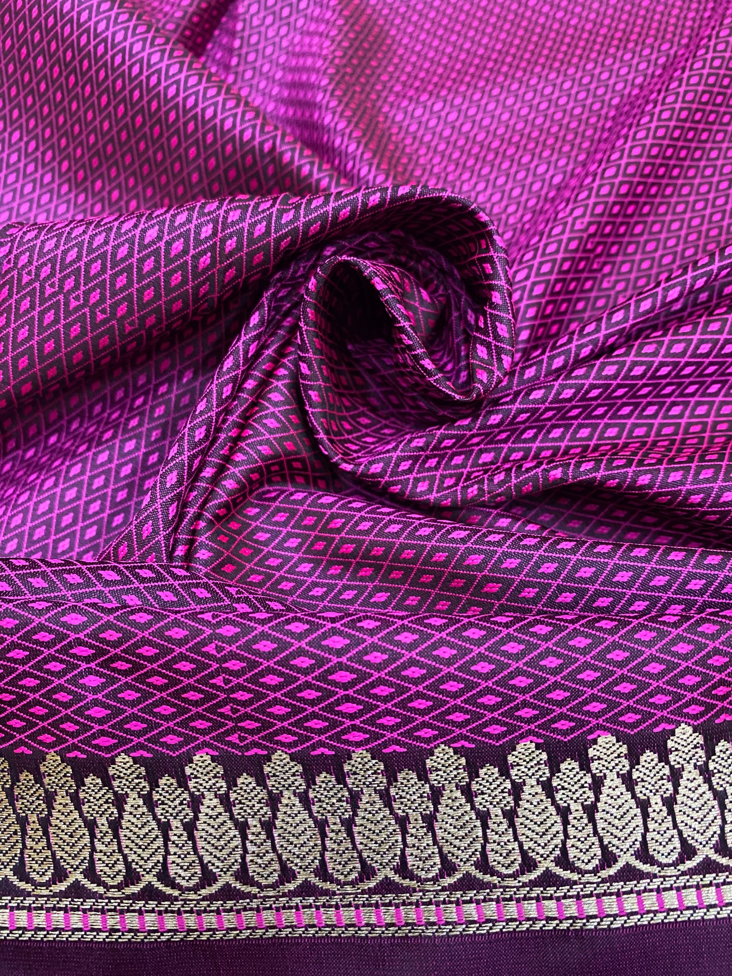 Banarasi Mashru Rangkaat Saree