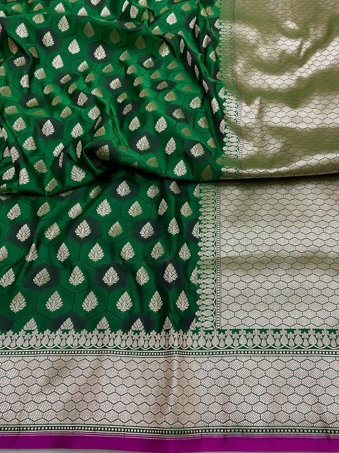 Banarasi Mashru Rangkaat Saree