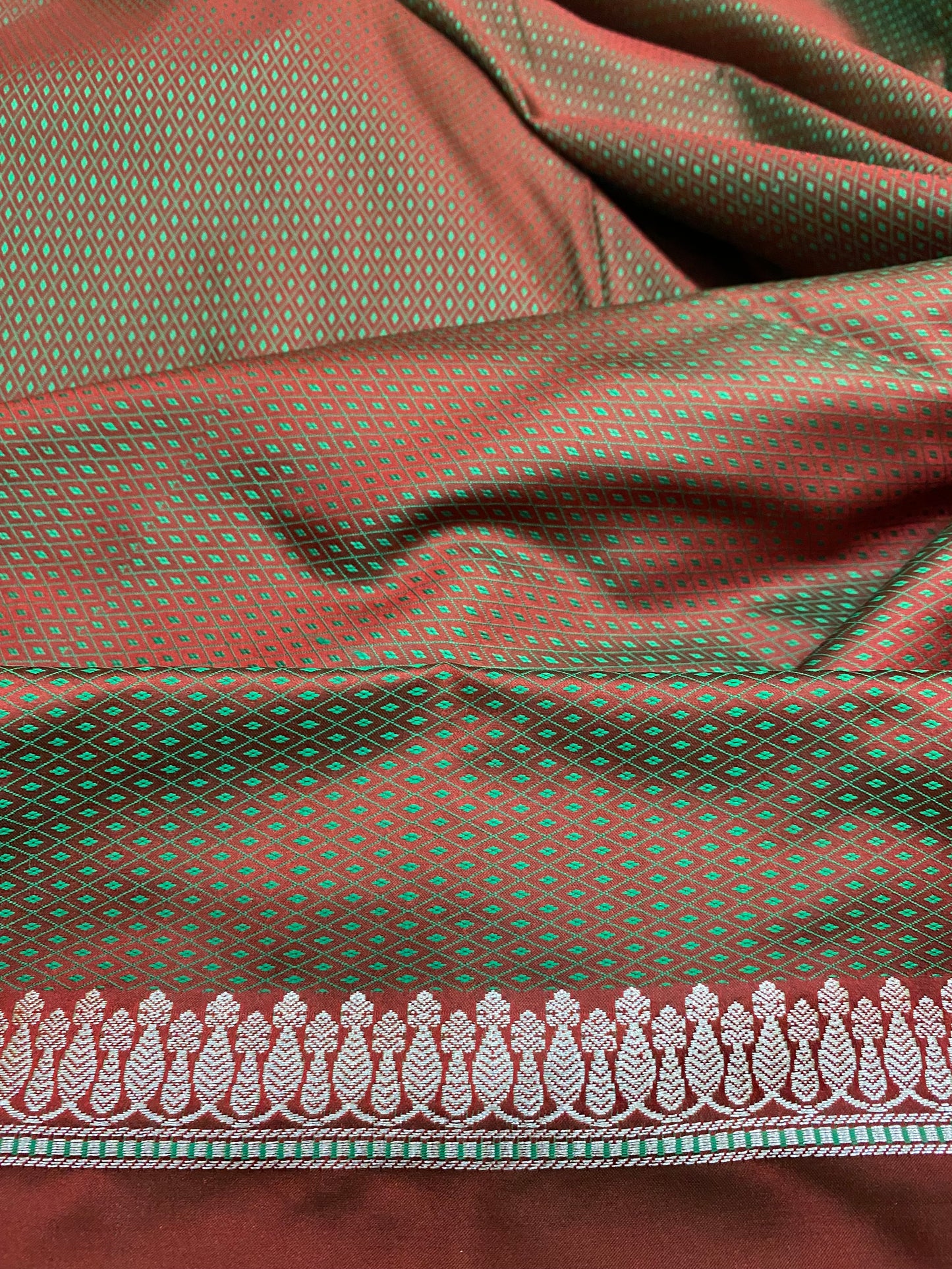 Banarasi Mashru Rangkaat Saree