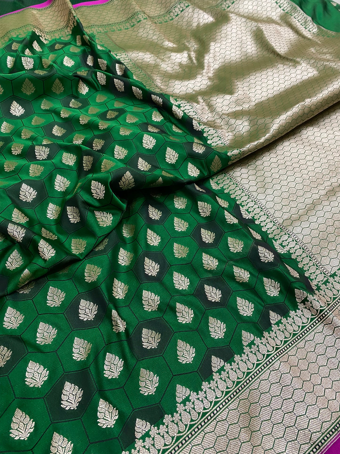 Banarasi Mashru Rangkaat Saree