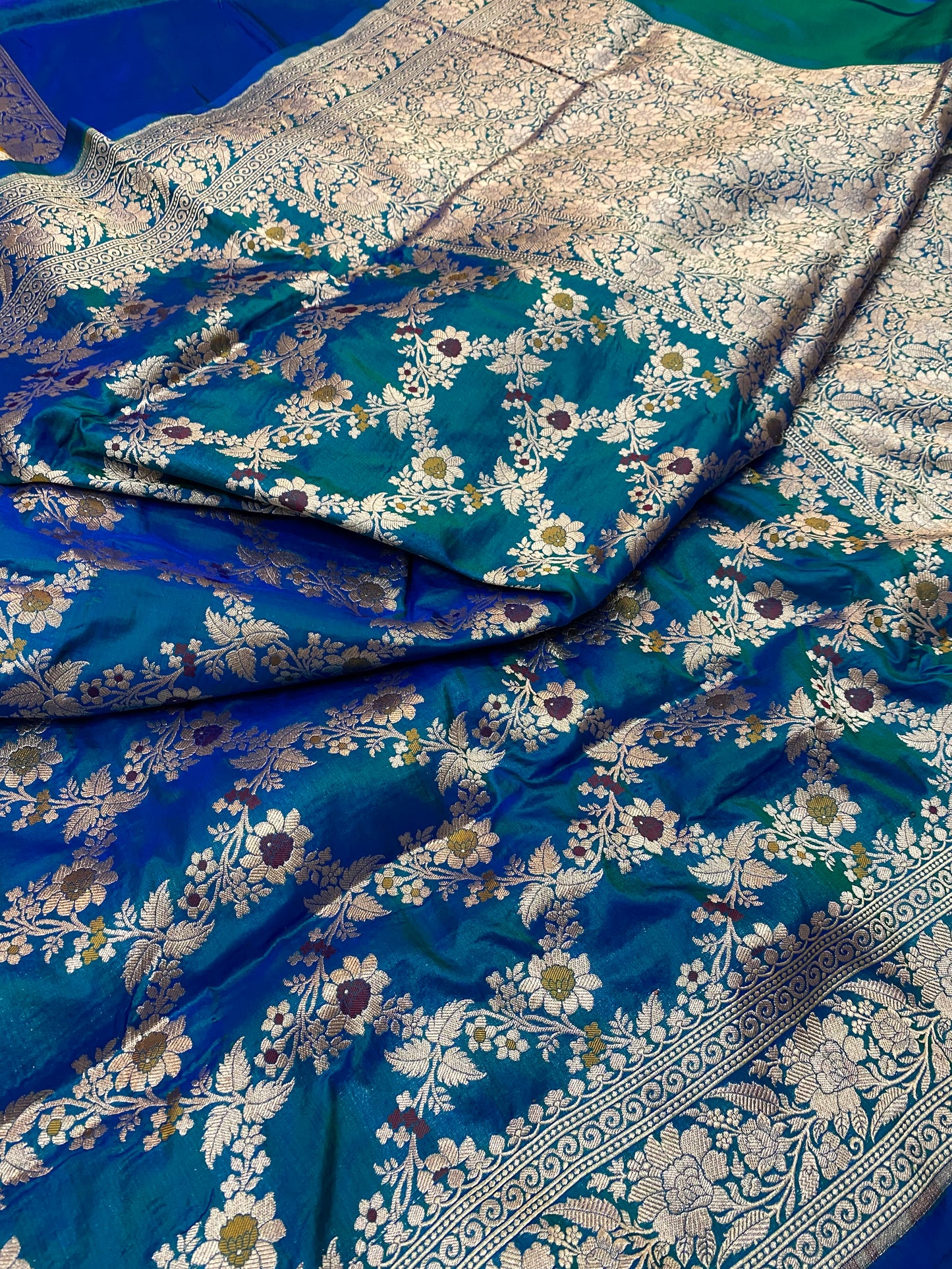 Pure Katan Jangla Mina Saree