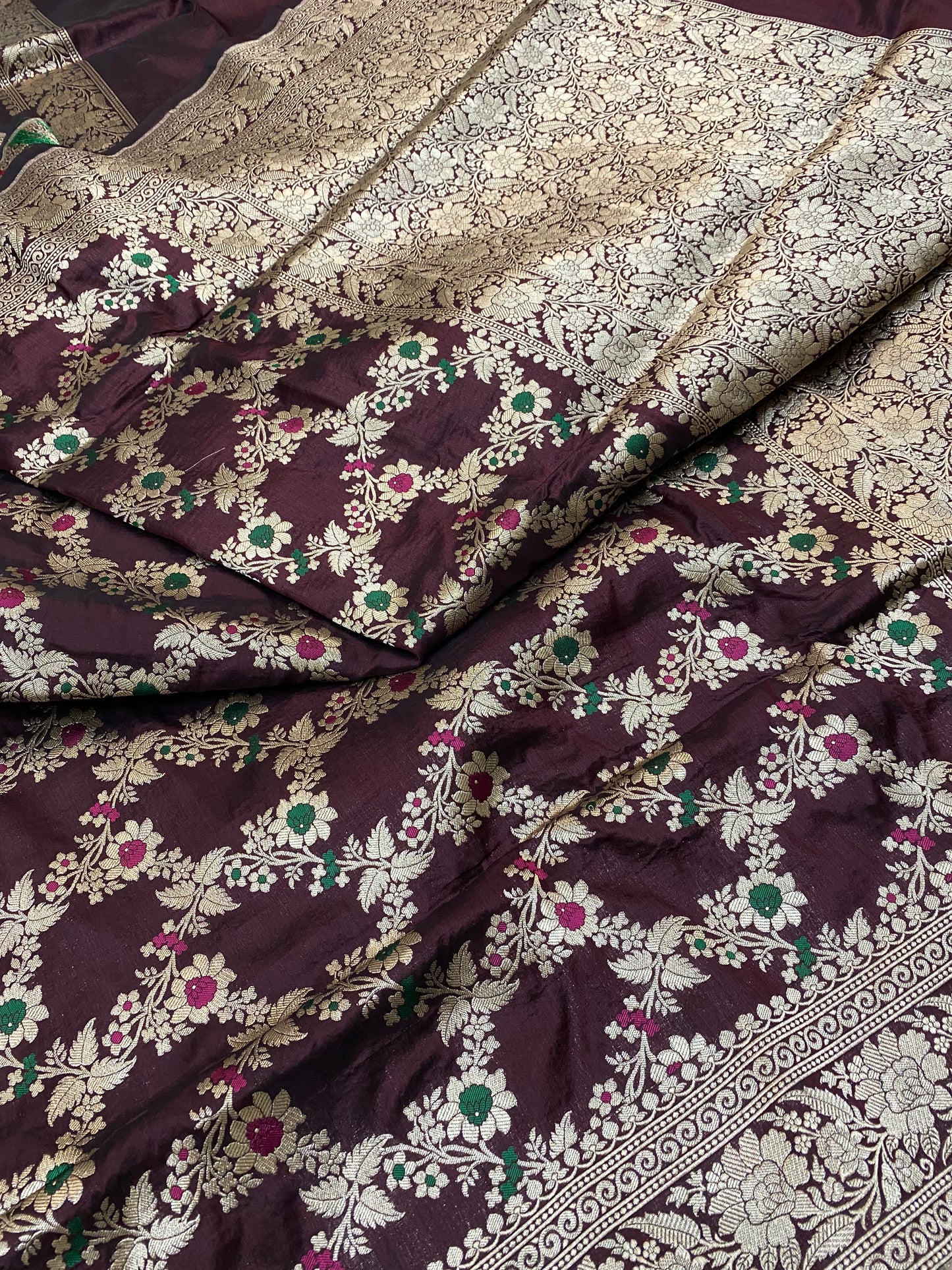 Pure Katan Jangla Mina Saree