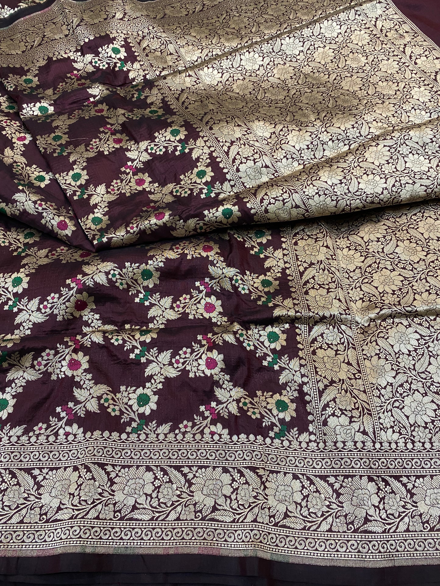 Pure Katan Jangla Mina Saree