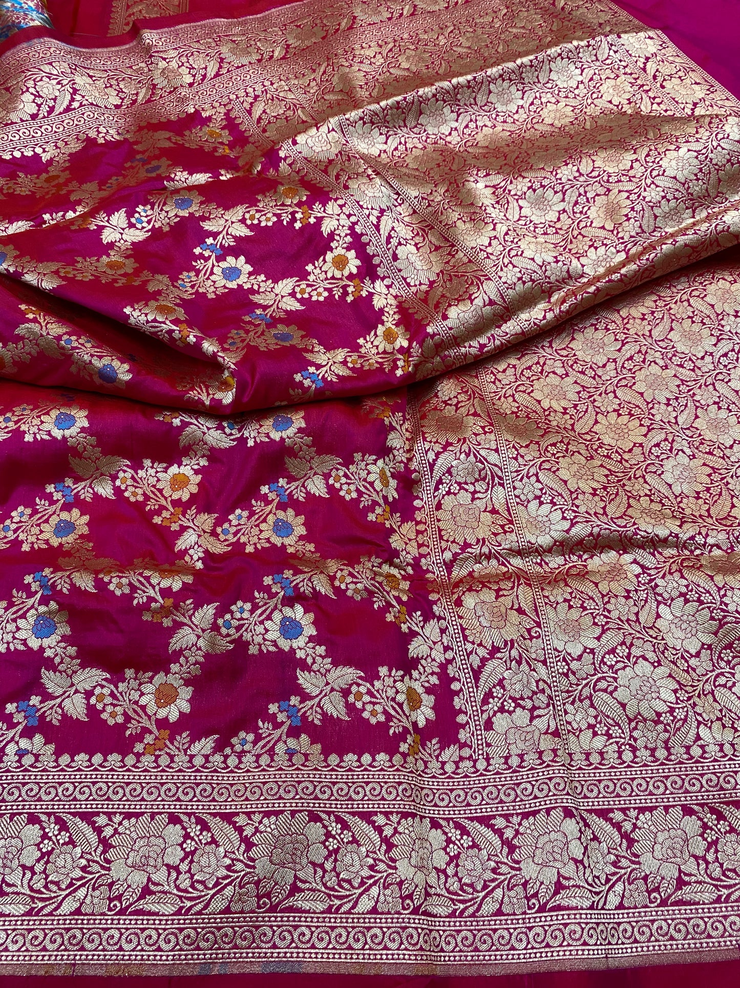 Pure Katan Jangla Mina Saree