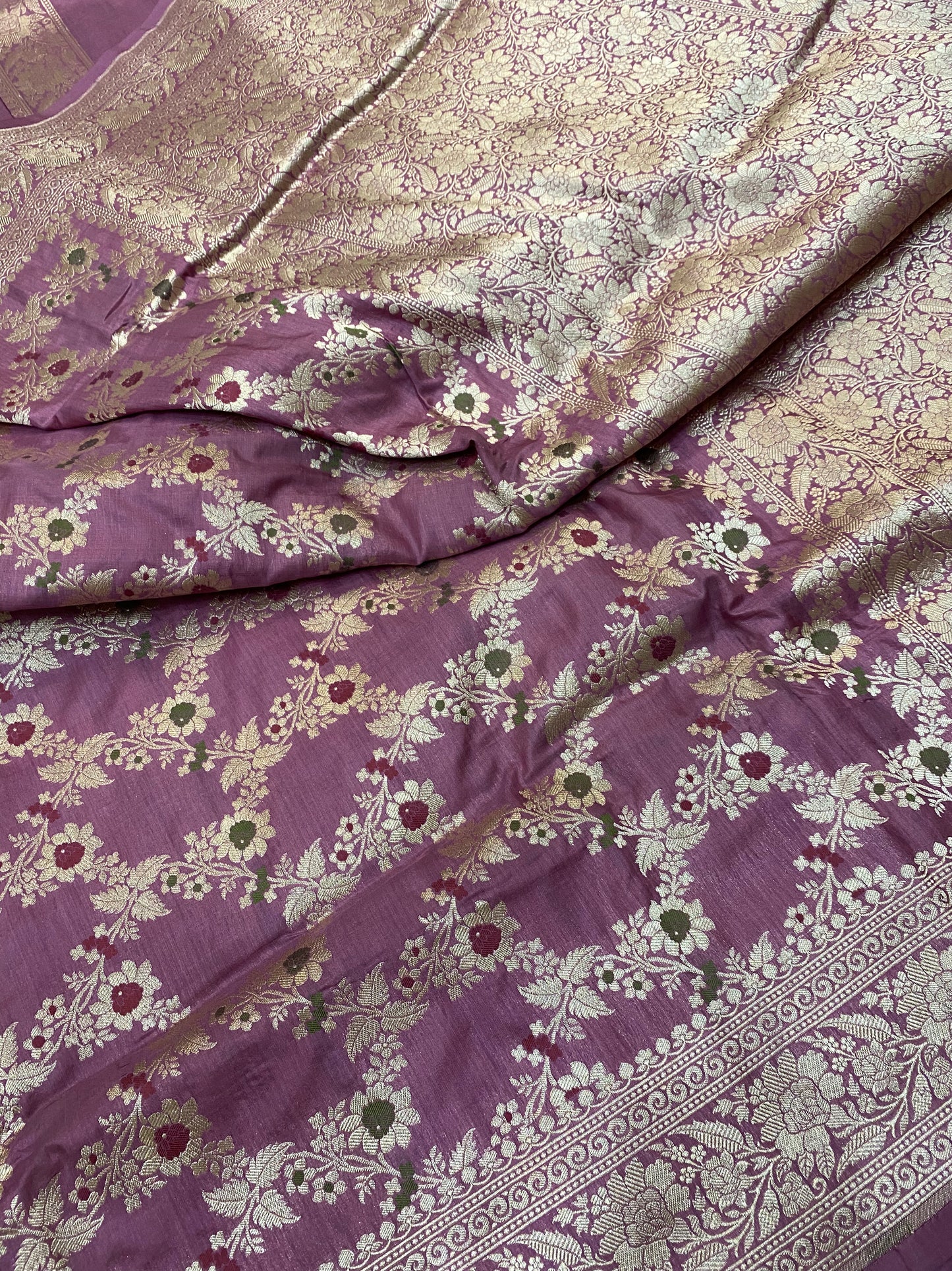 Pure Katan Jangla Mina Saree