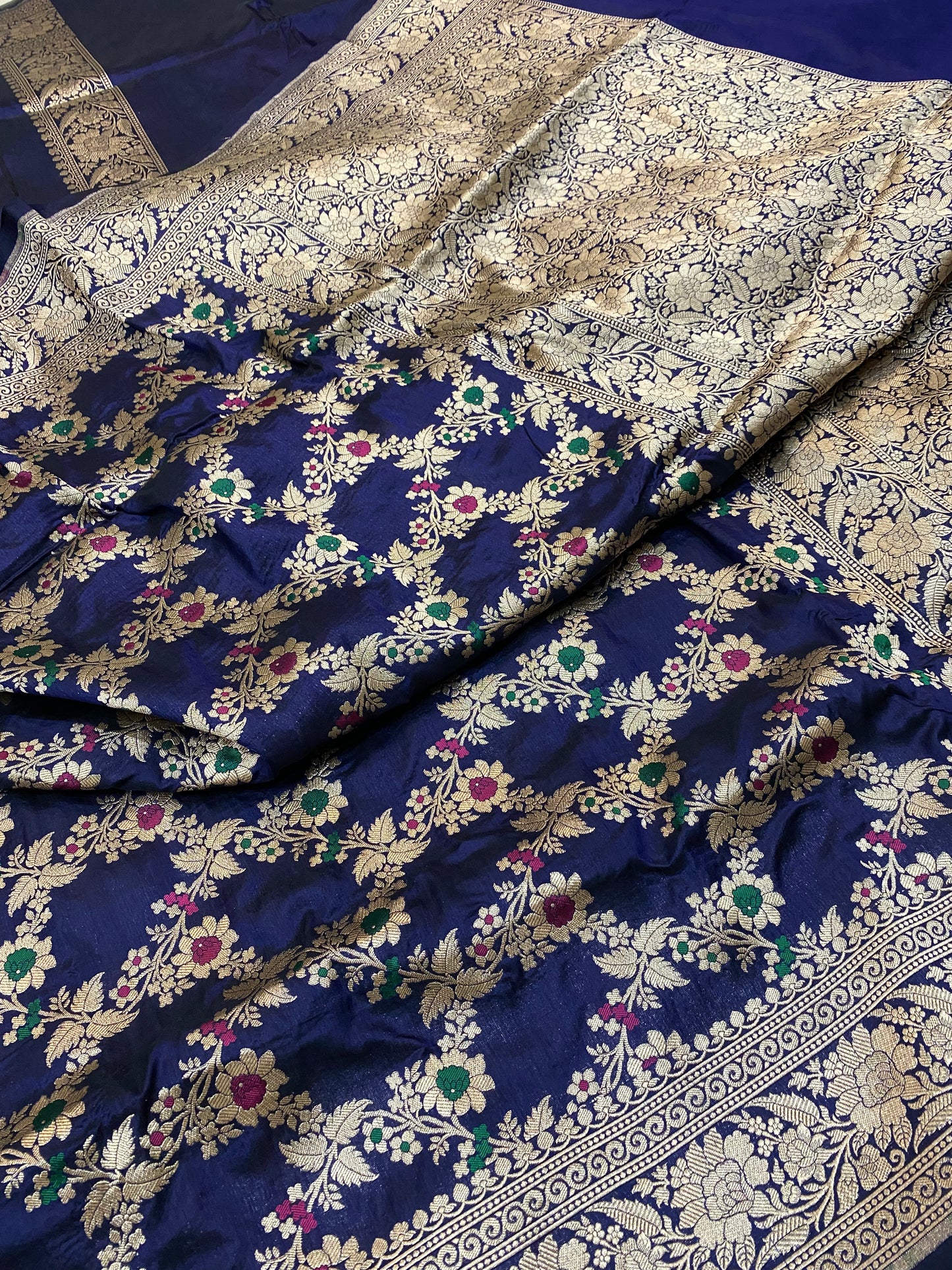 Pure Katan Jangla Mina Saree