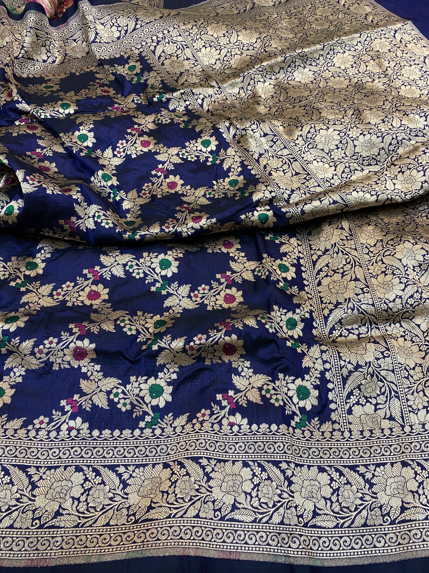 Pure Katan Jangla Mina Saree