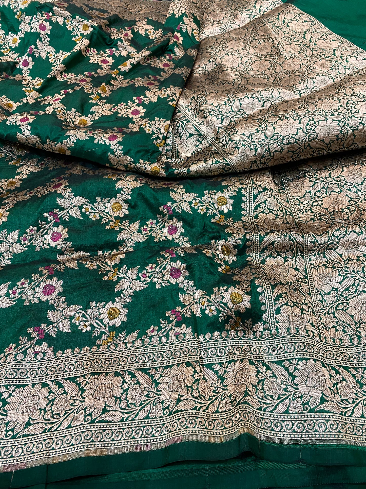 Pure Silk Mina Jangla Saree