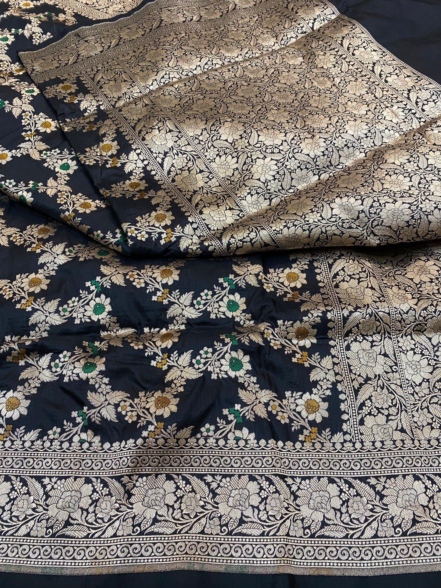Pure Katan Jangla Mina Saree