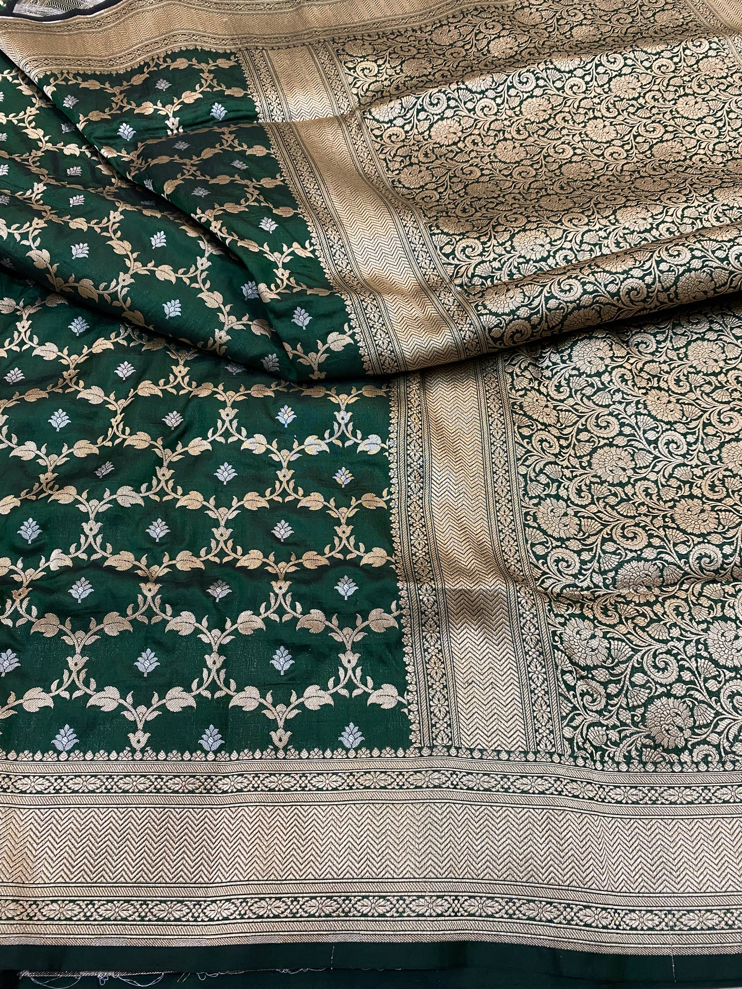 Pure Katan Silk Sona Rupa Jaal Saree