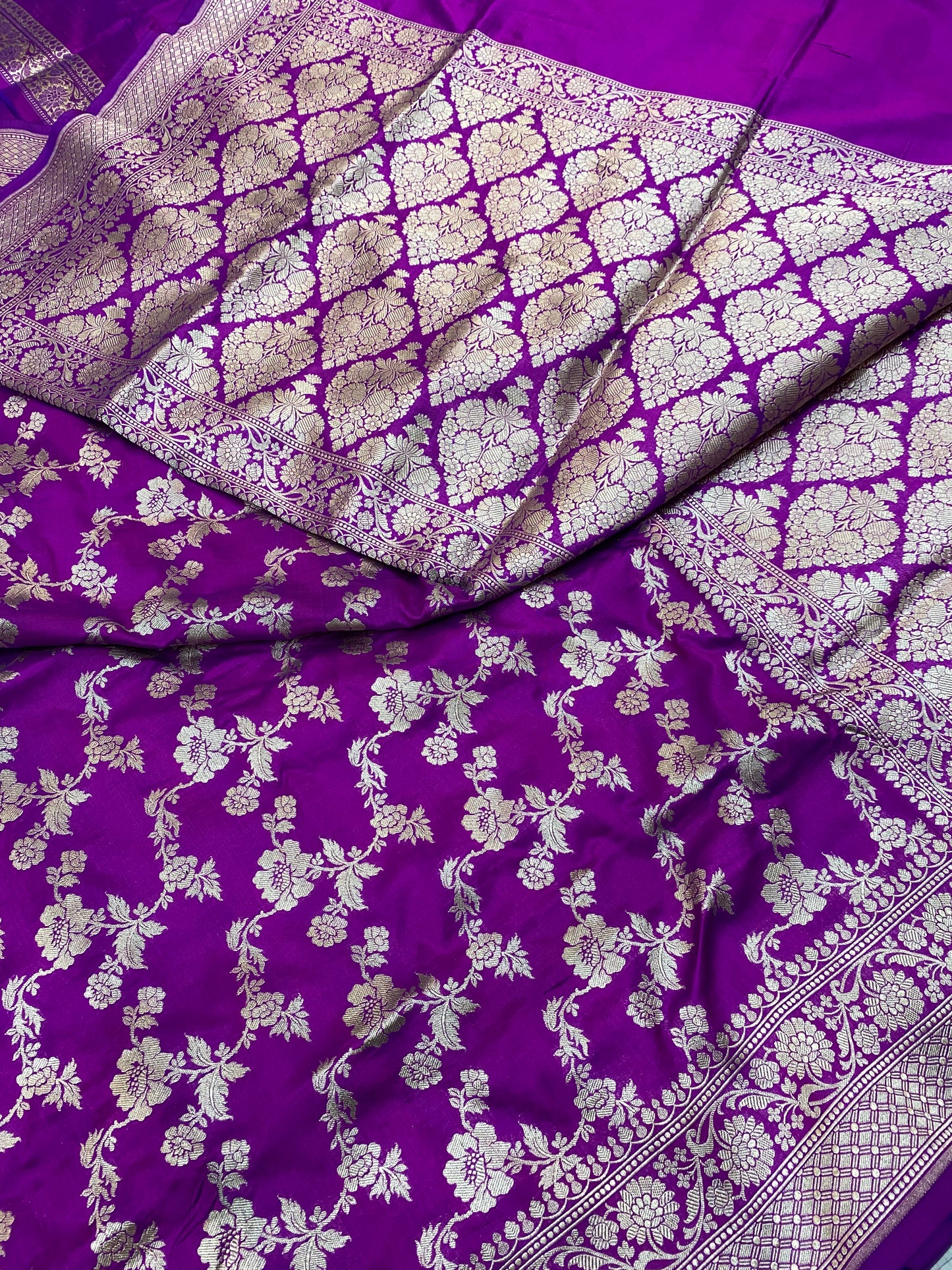 Pure silk banarasi Jaal Saree