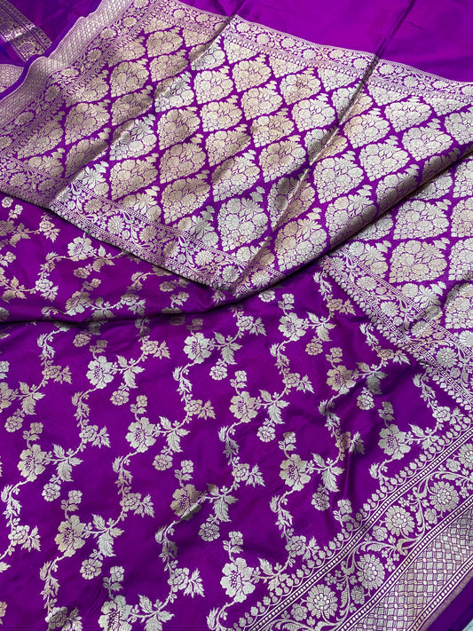 Pure silk banarasi Jaal Saree