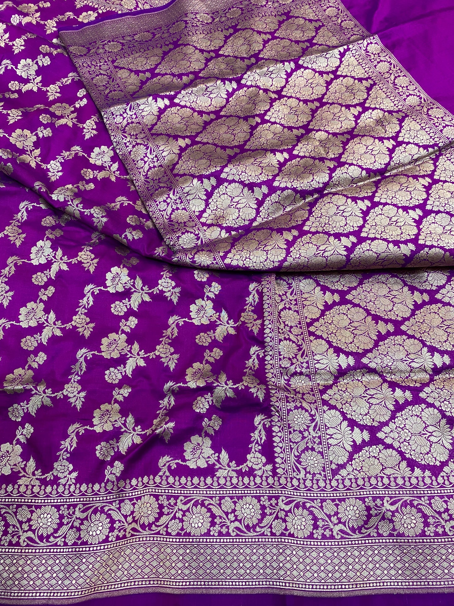 Pure silk banarasi Jaal Saree