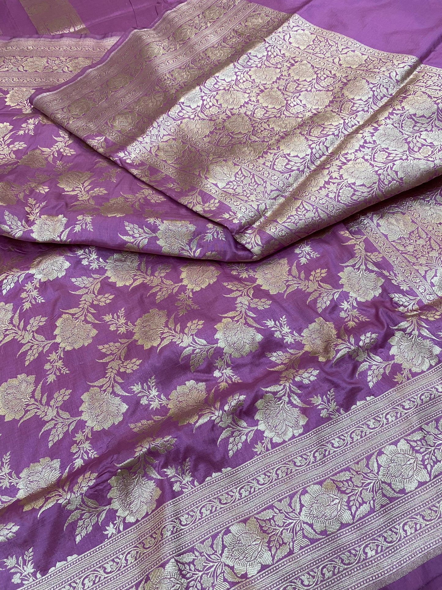 Pure silk Banarasi jaal saree