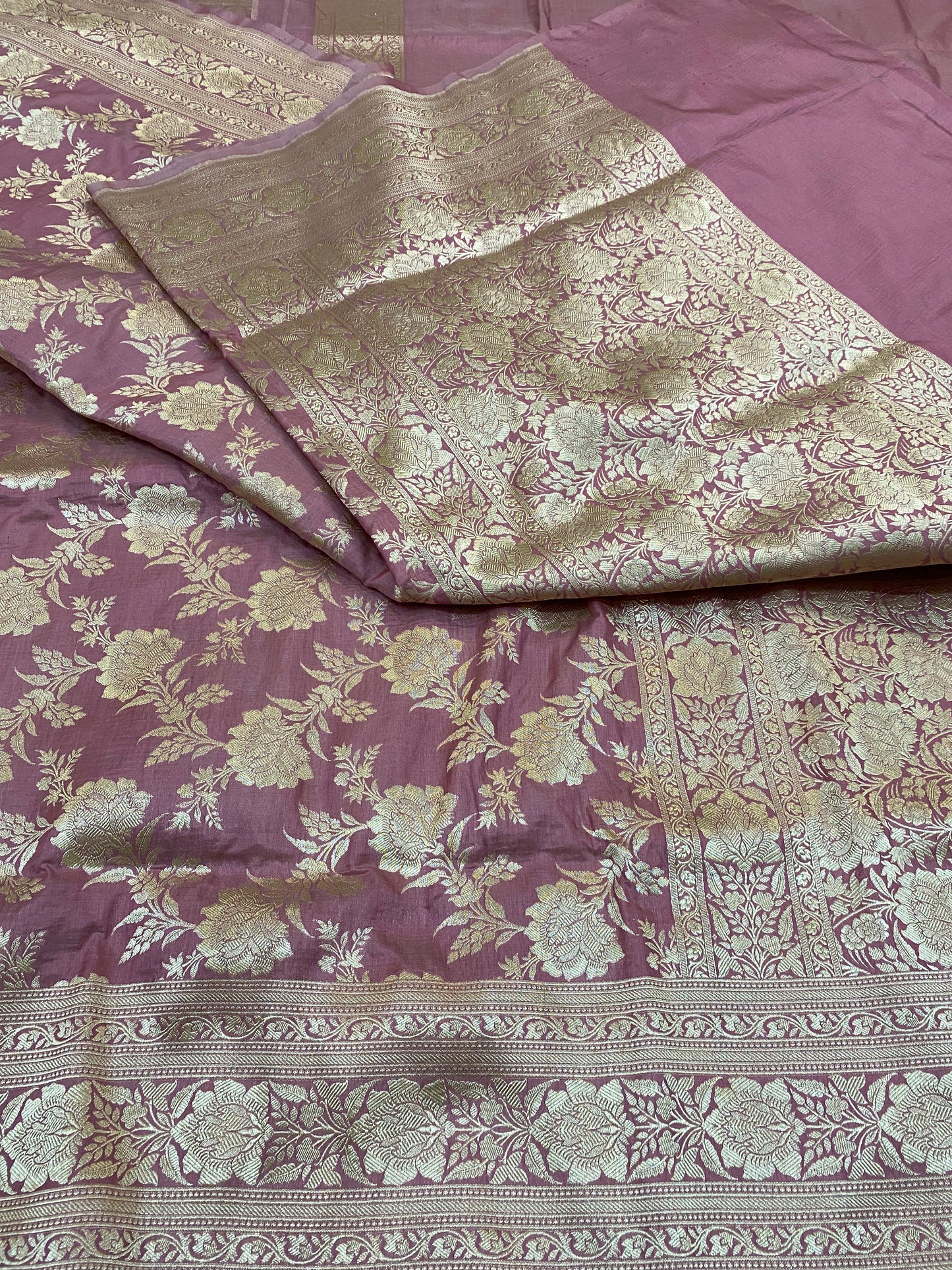 Pure silk Banarasi jaal saree