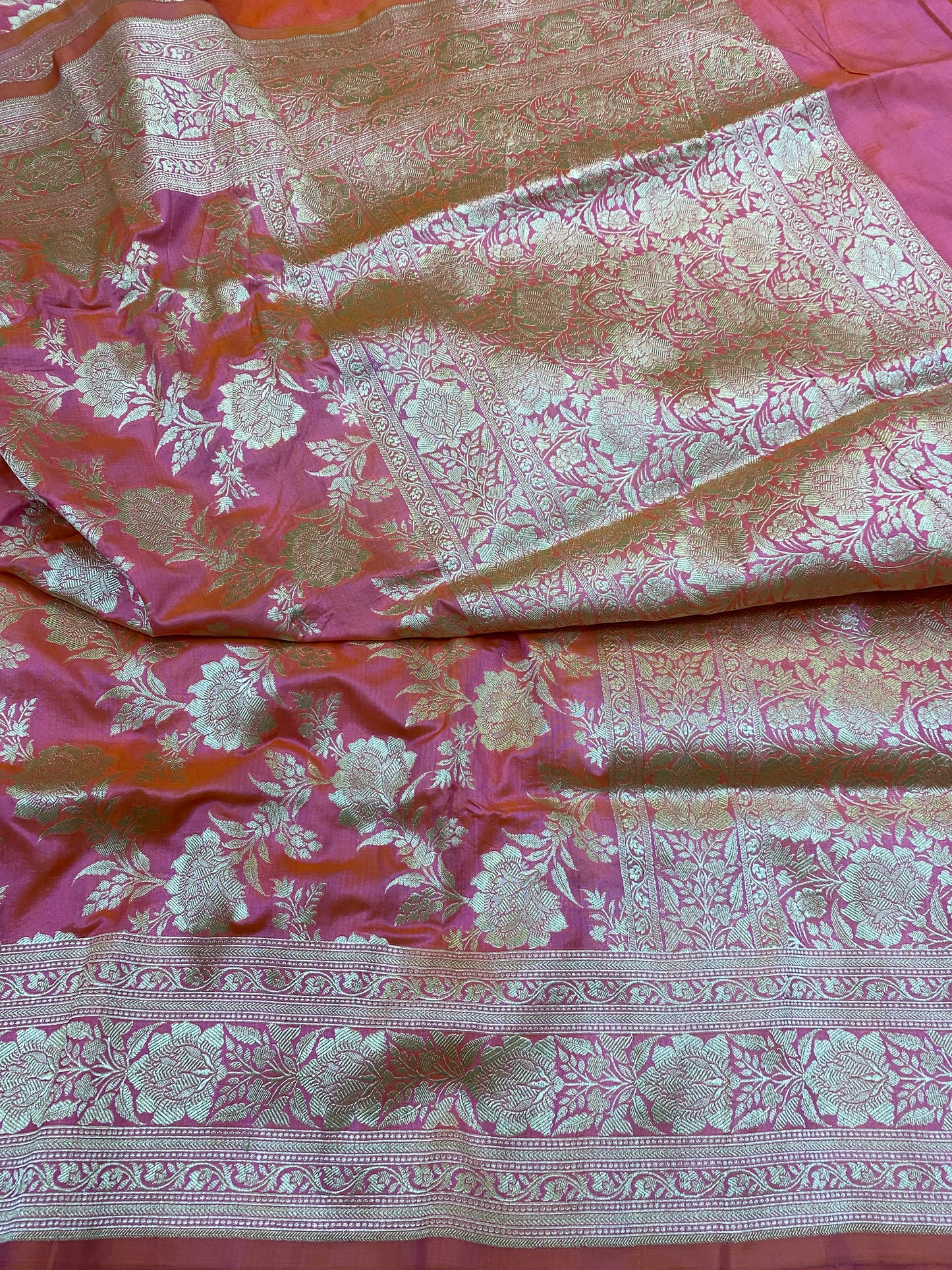 Pure silk Banarasi jaal saree