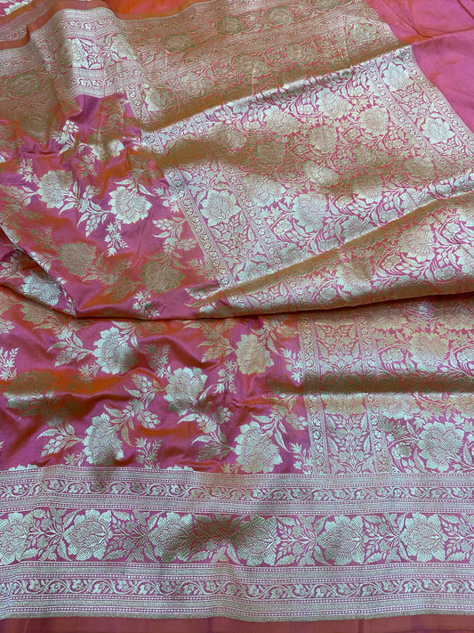 Pure silk Banarasi jaal saree