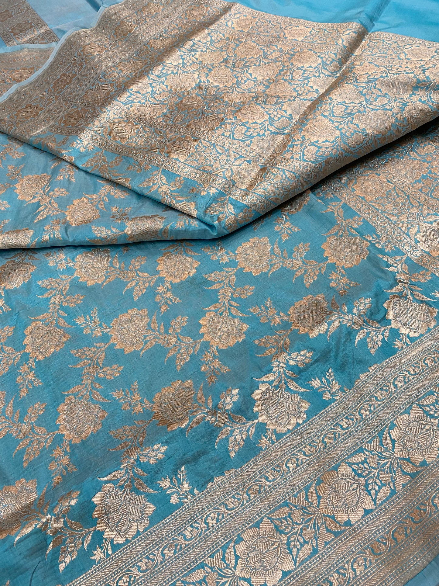 Pure silk Banarasi jaal saree