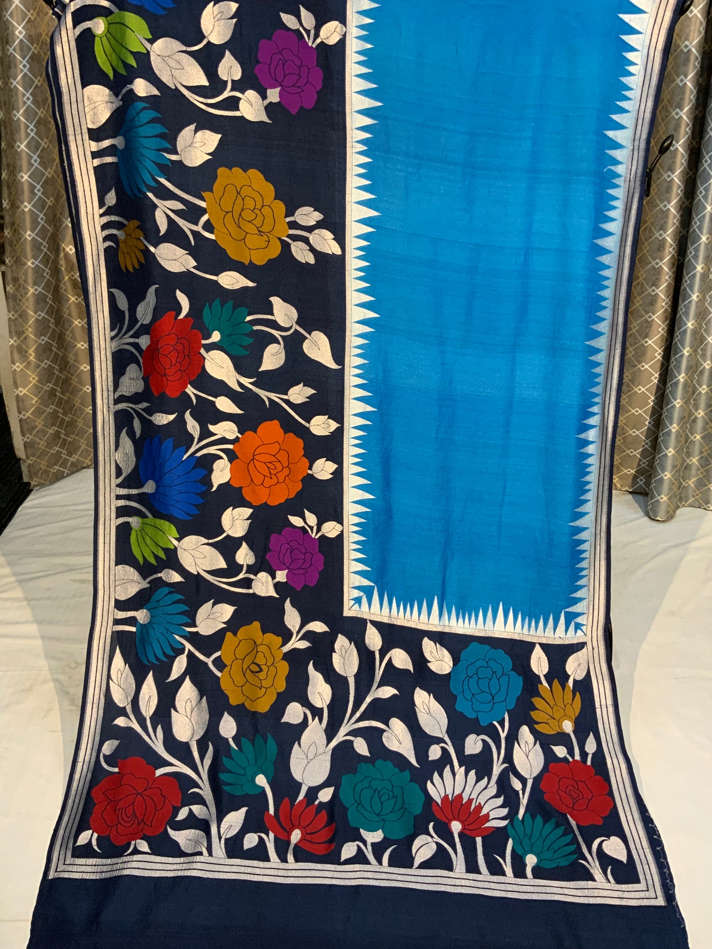 Pure Desi Tusser Designer Saree