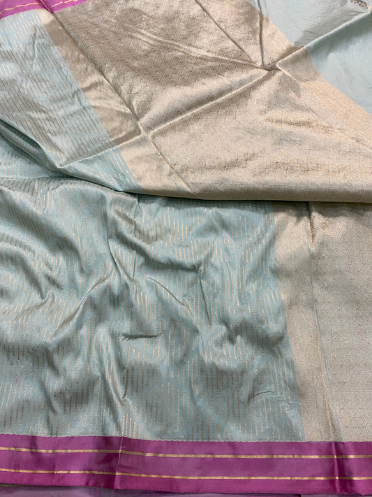 Pure Banarasi Katan Silk geometrical Design Saree