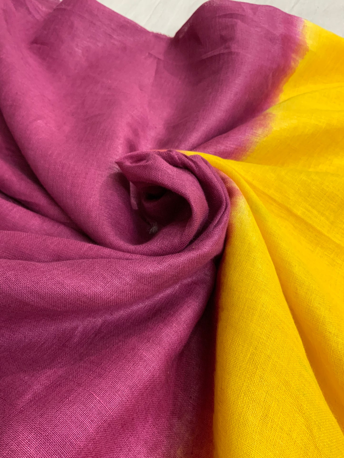 Linen Saree with Handwork Embroidery ( 2D Colour )