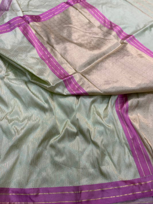 Pure Banarasi Katan Silk geometrical Design Saree