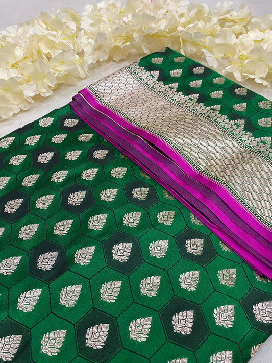 Banarasi Mashru Rangkaat Saree