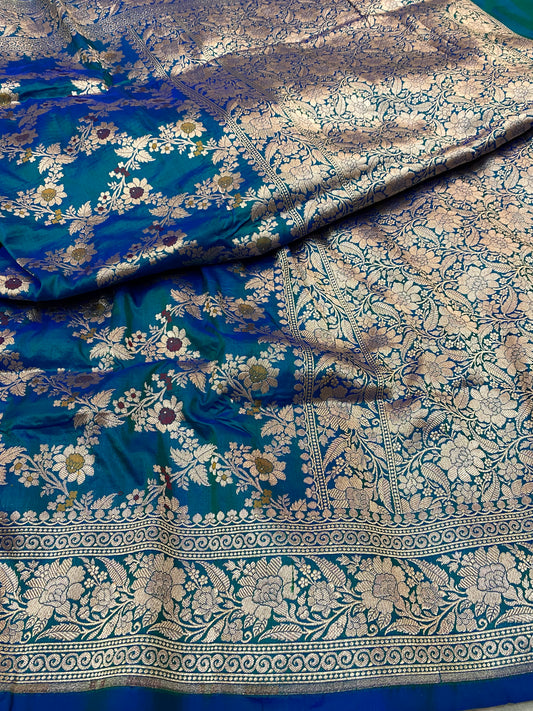 Pure Katan Jangla Mina Saree