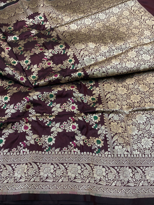 Pure Katan Jangla Mina Saree