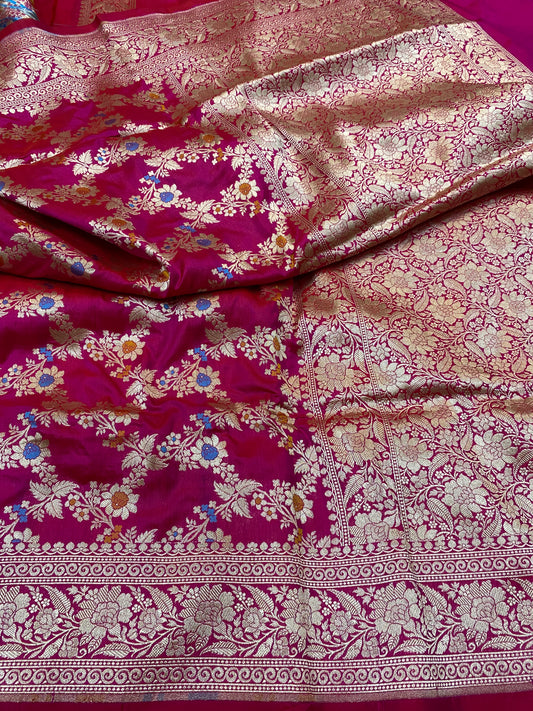 Pure Katan Jangla Mina Saree