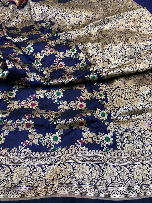 Pure Katan Jangla Mina Saree