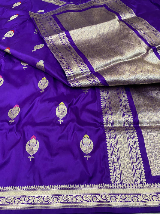 Pure Katan Silk Kadwa boota mina