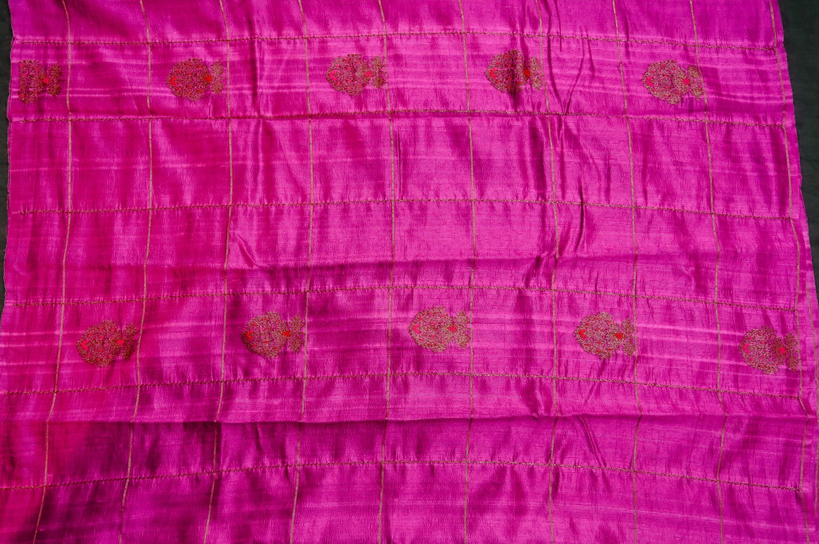 RAW SILK MEENA BUTA CHECK - Image 6