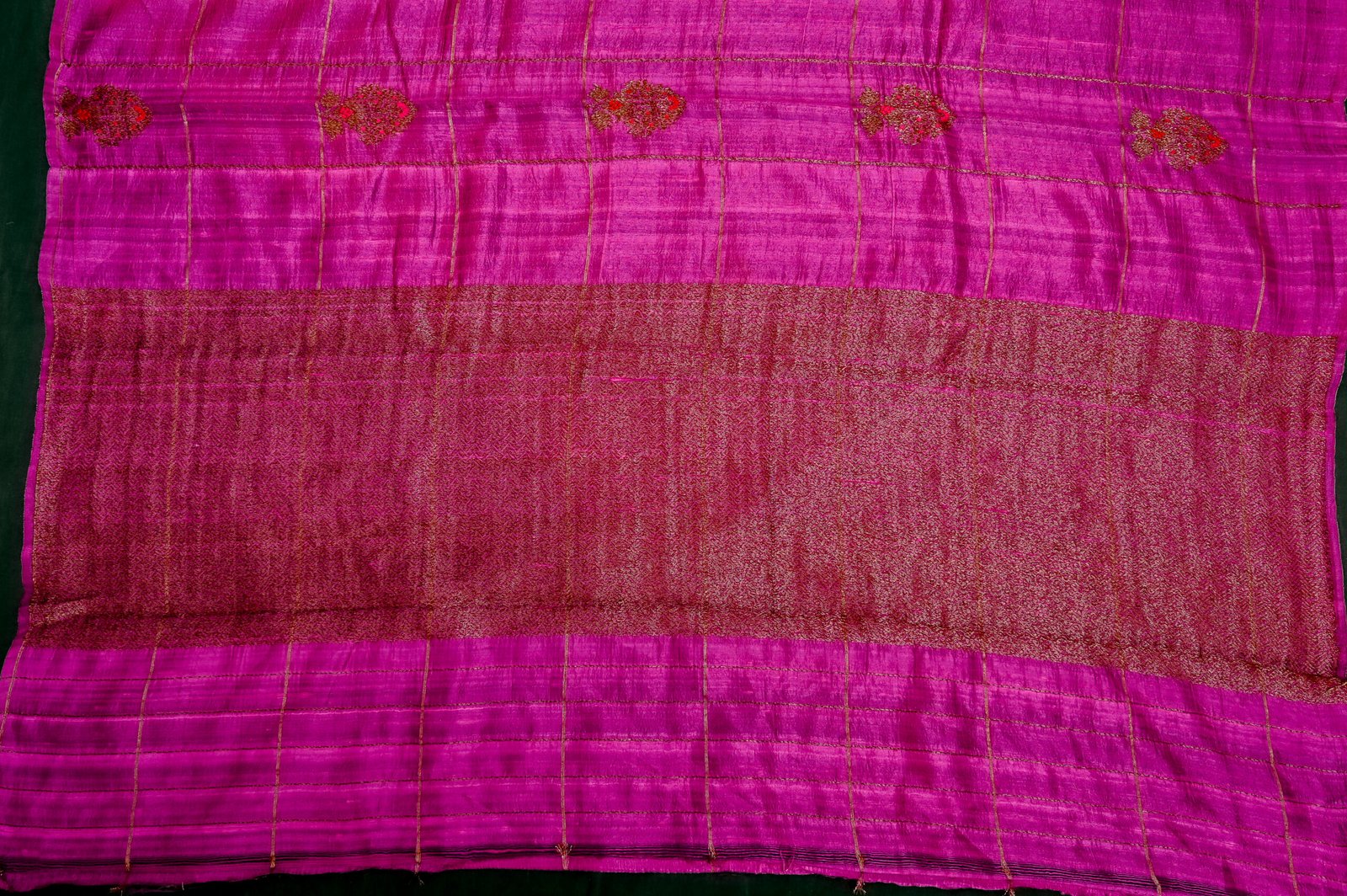RAW SILK MEENA BUTA CHECK - Image 7