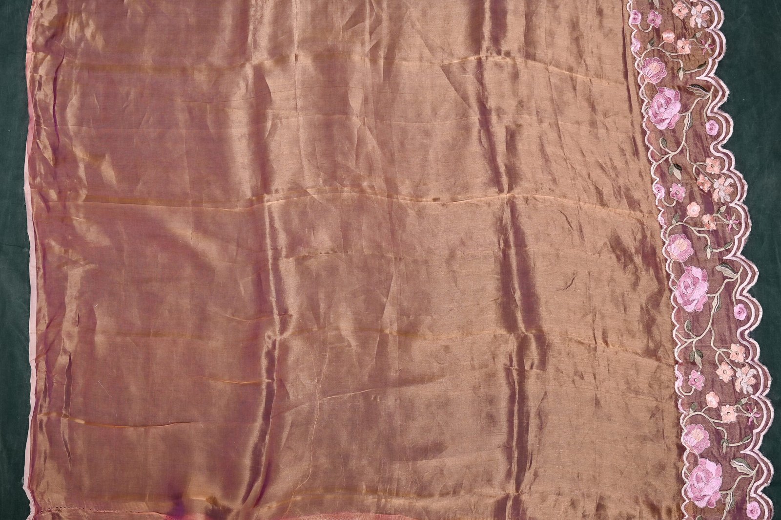 PURE TISSUE WITH APLIQUE WORK - Image 4